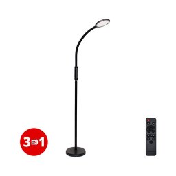 Lampă LED dimabilă 3 în 1 LED/12W/230V neagră CRI 90 + telecomandă