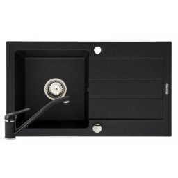 Set Chiuveta Granit SPARTA 760mm*440mm + MINUET Negru Pyramis 070000101M