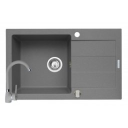 Set chiuveta granit SPARTA PLUS & baterie BELLO - Grey