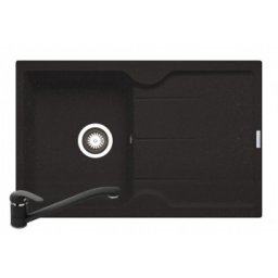 Set chiuveta granit PORTOS & baterie ASALIA - Black