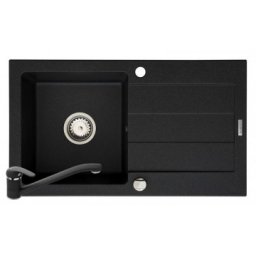 Set chiuveta granit MAIDSINKS Pyramis Senar & baterie ASALIA - Black