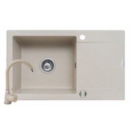 Set chiuveta granit MIDO PLUS & baterie BELLO - Beige