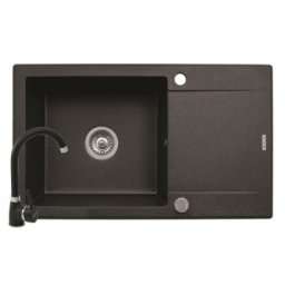 Set chiuveta granit MIDO PLUS & baterie BELLO - Black