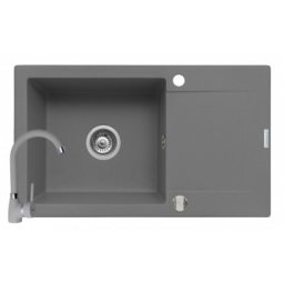 Set chiuveta granit MIDO PLUS & baterie BELLO - Grey
