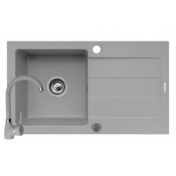 Set chiuveta granit ALYA & baterie BELLO - Grey