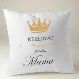 Perna personalizata cu textul rezervata pentru mama