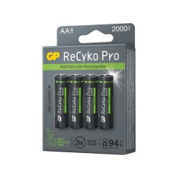 Baterii reincarcabile GP ReCyko Pro Photoflash AA 2000mAh (R6), ambalaj reciclabil 4pcs