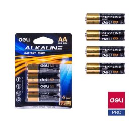 Baterii alcaline R6 AA 4/set Deli