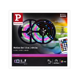Bandă dimabilă LED RGB/15W Paulmann 70514 SIMPLED 7,5m 230V + telecomandă