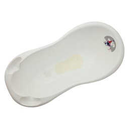 Cadita Baie Bebe cu Evacuare si Termometru MyKids Ocean Sea 100 cm Alb