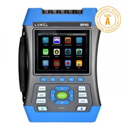 Analizor portabil de rețea electrică Lumel NP45, CLASA A, măsurare parametri rețele trifazate și monofazate, maxim 6000A, memorie 32GB, ETHERNET, WiFi