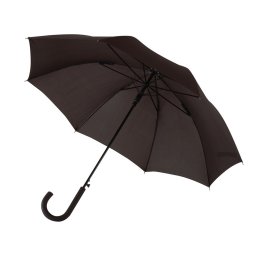 Umbrela 103 cm, automata, maner curbat, Everestus, 20IAN885, Negru, Metal, Fibra de Sticla, Poliester