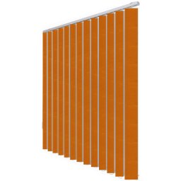 Jaluzele verticale 127mm Cora 5008 Caramiziu – la comandă, montaj pe tavan