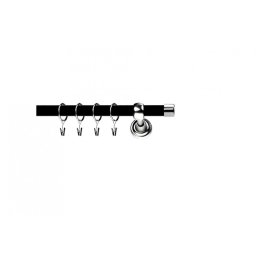 Galerie duo - Dop /19 - negru lucios + INOX