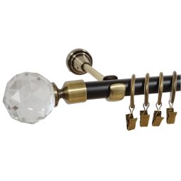 Galerie simpla duo KULA CRYSTAL /19 - negru/aur antic
