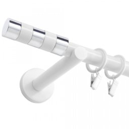Galerie SIMPLA CILINDRU INOX PRINDERE PERETE 19 MM ALBA