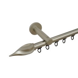 Galerie SIMPLA PRINDERE PERETE TEAVA PROFIL 19 MM -TWISTER- CROM MAT
