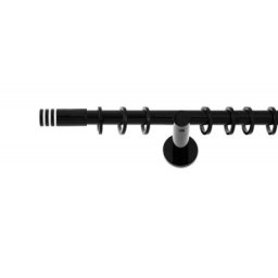 Galerie SIMPLA PRINDERE PERETE PICIOR UNIVERSAL 19 mm MODULO NEGRU