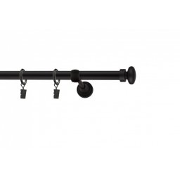 Galerie SIMPLA PRINDERE PERETE 19 mm FLAT BALL NEGRU