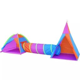 Iplay Cort dublu pentru copii cu tunel