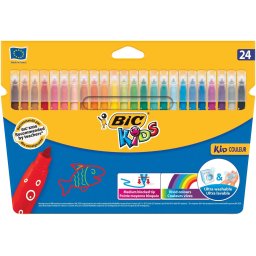Carioca ultralavabila 24 culori Bic Kid Couleur