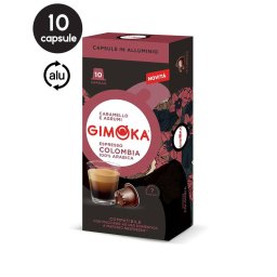 10 Capsule Aluminiu Gimoka Colombia - Compatibile Nespresso