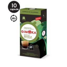10 Capsule Aluminiu Gimoka Brasile - Compatibile Nespresso