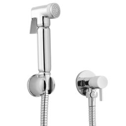 Robinet coltar cu set de dus igienic, model rotund