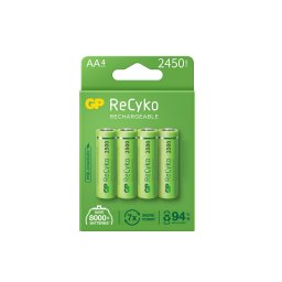 Baterii reincarcabile GP ReCyko AA 2450mAh (R6), ambalaj reciclabil 4pcs