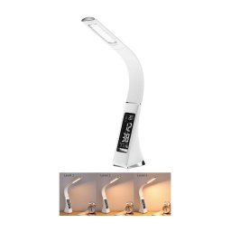 Immax 08949L - LED Lampă de masă dimmabilă cu display LEATHER LED/6,5W/5V alb
