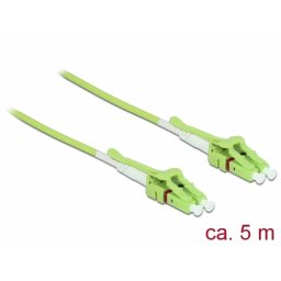 Cablu fibra optica LC la LC Multi-mode OM5 Uniboot 5m, Delock 85691