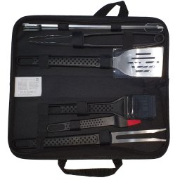 Set accesorii pentru gratar Tarrington House, 9 piese + geanta