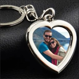 Breloc Inima Personalizat cu Poza Ta