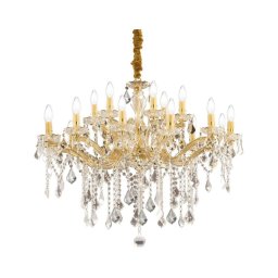 Lustră de cristal pe cablu Ideal Lux FLORIAN 18×E14/40W/230V