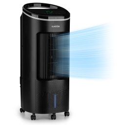 Klarstein IceWind Plus, răcitor de aer 4 în 1, ventilator, umidificator, filtru de aer, 330 m³ / h, 65 W, 7 litri, 4 viteze, oscilație, ionizator, temporizator, telecomandă, mobil (ACO4-IcewindplusB)