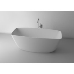 Cada freestanding Cast Marble Monza 156x70 alba