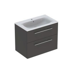 Set mobilier cu 2 sertare Geberit Selnova Square 80cm,lava mat