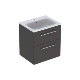 Set mobilier cu 2 sertare Geberit Selnova Square 60cm,lava mat