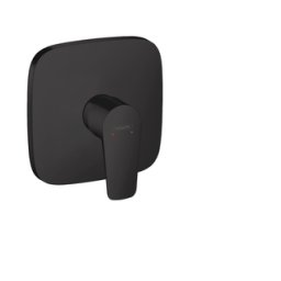 Baterie dus HansGrohe Talis E montaj incastrat negru mat