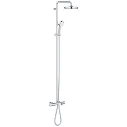 Coloana de dus cu termostat si pipa cada Grohe Tempesta Cosmopolitan System 210 crom lucios