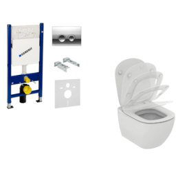 Set vas WC suspendat Ideal Standard Tesi Aquablade