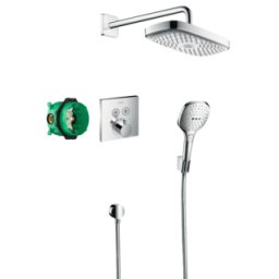 Sistem de dus incastrat HansGrohe Raindance Select E300 2S,crom lucios