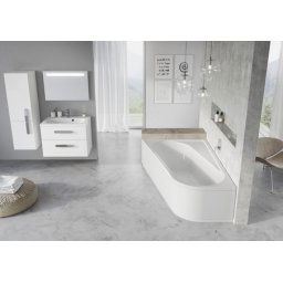 Cada baie asimetrica Ravak Chrome 170x105cm,acril