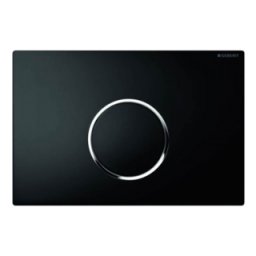Clapeta Geberit Sigma 10 negru/crom lucios/negru