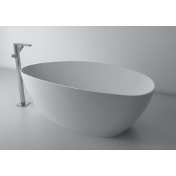 Cada freestanding Cast Marble Praga 157x70 alba