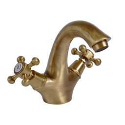 Baterie lavoar Bugnatese Lady, bronz antichizat