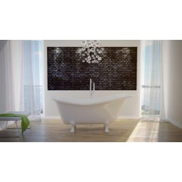 Cada freestanding retro Besco Otylia 170x77cm,picioare albe