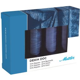 Ata Cusut Mettler Denim Doc, set 4 buc, No.40 100m