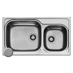 Chiuveta Inox AMALTIA PLUS 86x50 2B LN