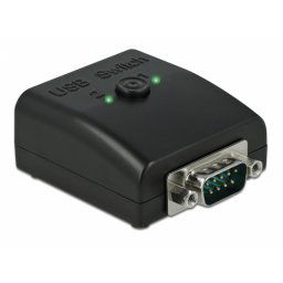 Multiplicator & switch bidirectional 1 x Serial DB9 la 2 x USB 2.0-B, Delock 87756
